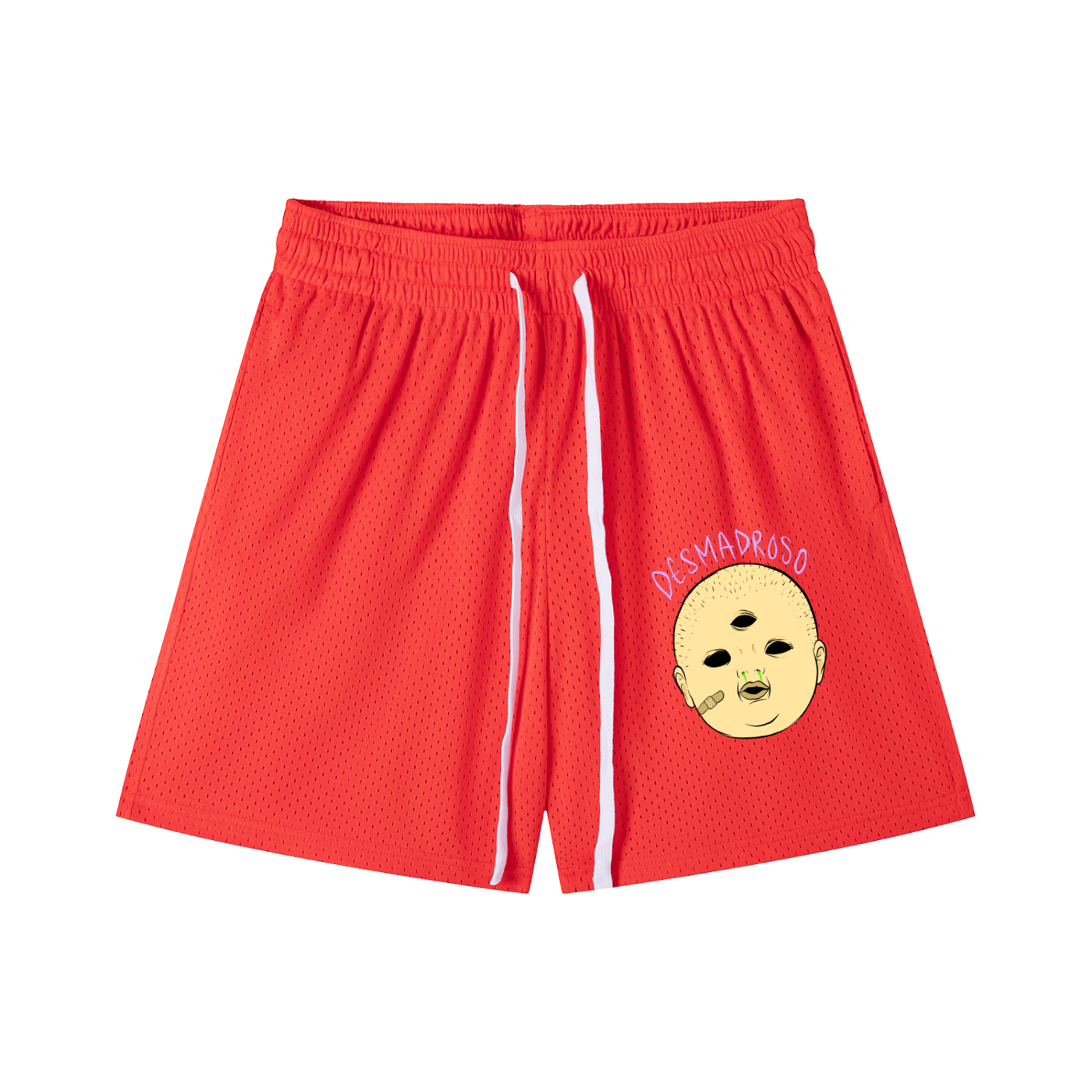 Mesh Drawstring “MOCOZO” Shorts