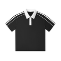 Contrast Collar Short-Sleeve Polo “ARAKNIDZ” Shirt