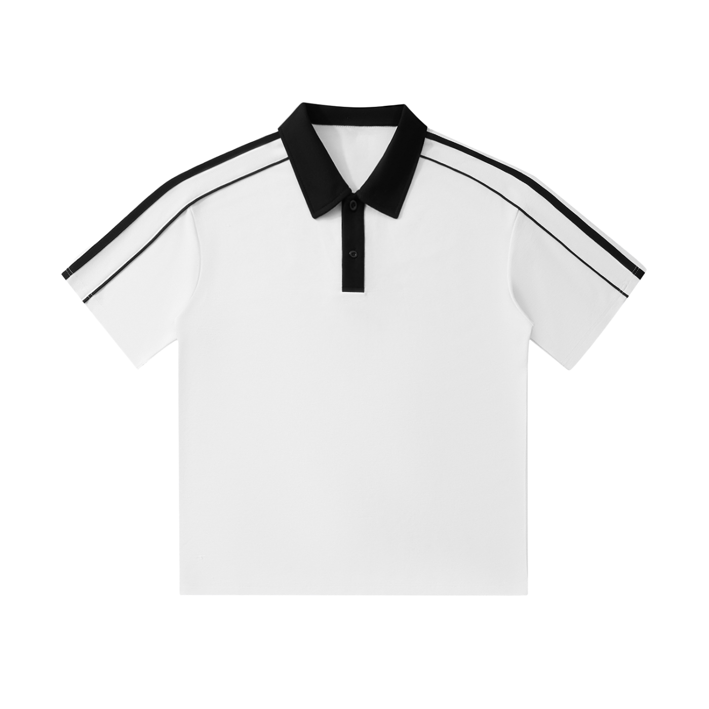 Contrast Collar Short-Sleeve Polo “ARAKNIDZ” Shirt
