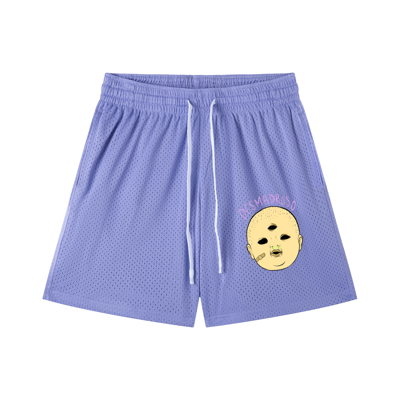 Mesh Drawstring “MOCOZO” Shorts