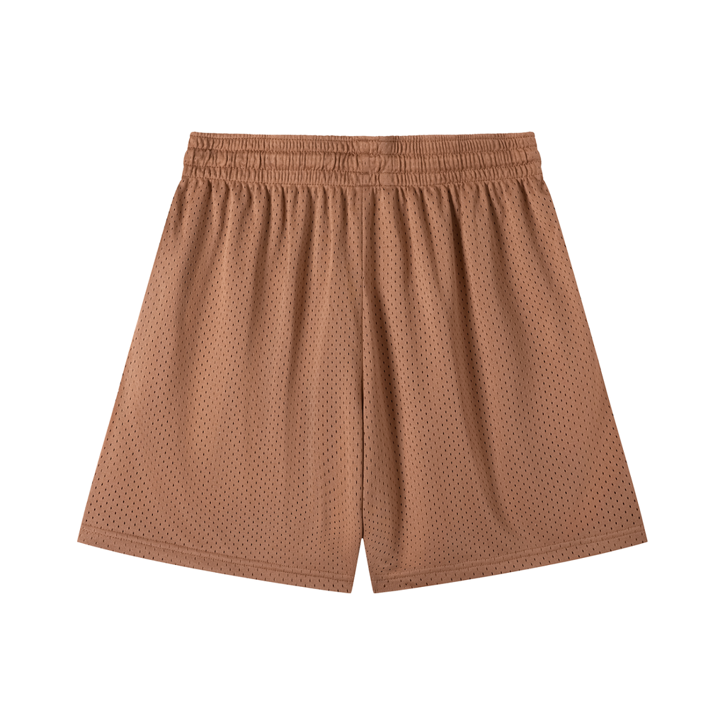 Mesh Drawstring “MOCOZO” Shorts