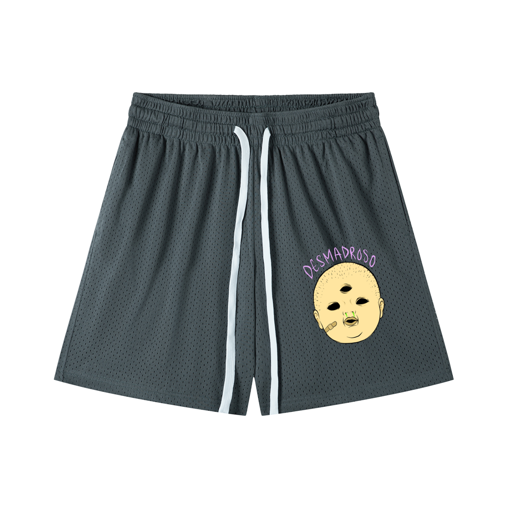 Mesh Drawstring “MOCOZO” Shorts
