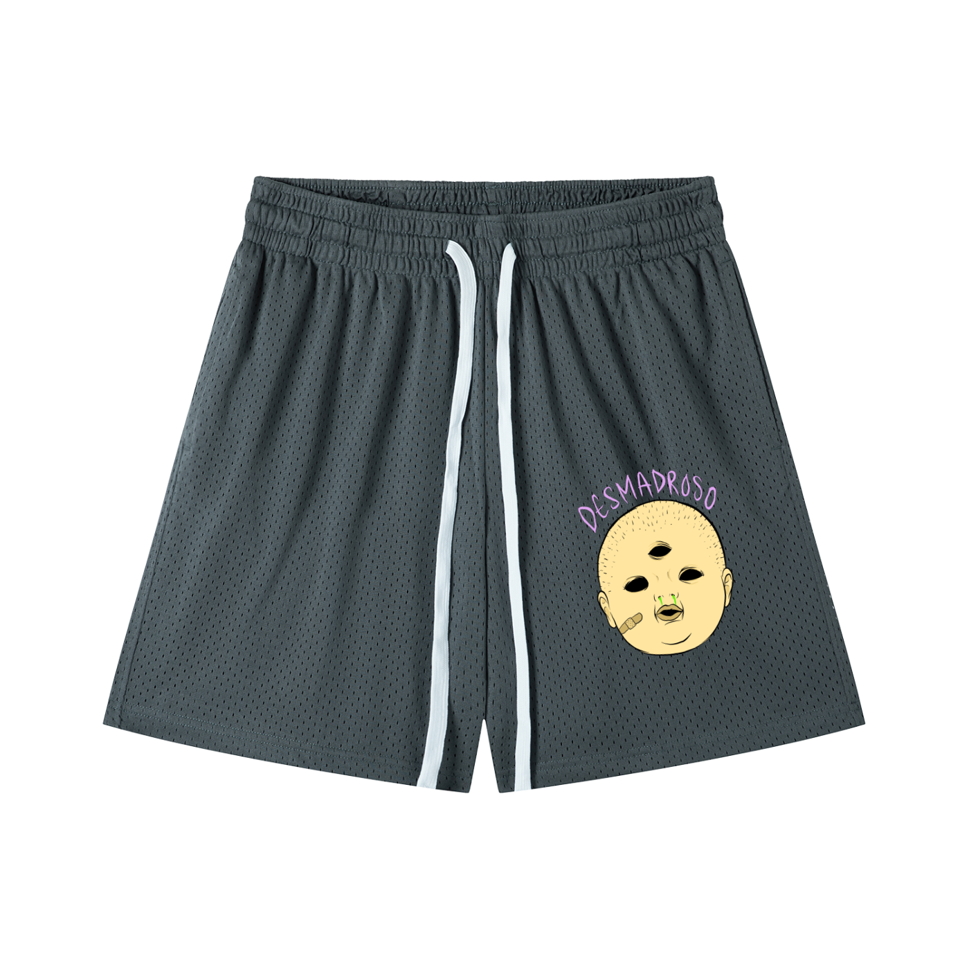 Mesh Drawstring “MOCOZO” Shorts