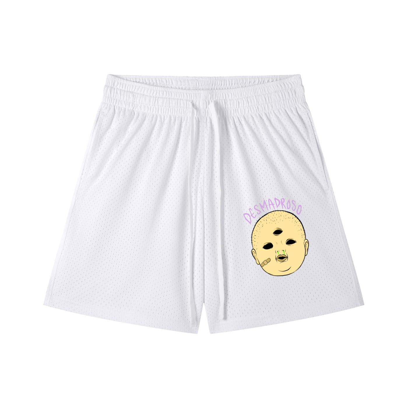 Mesh Drawstring “MOCOZO” Shorts