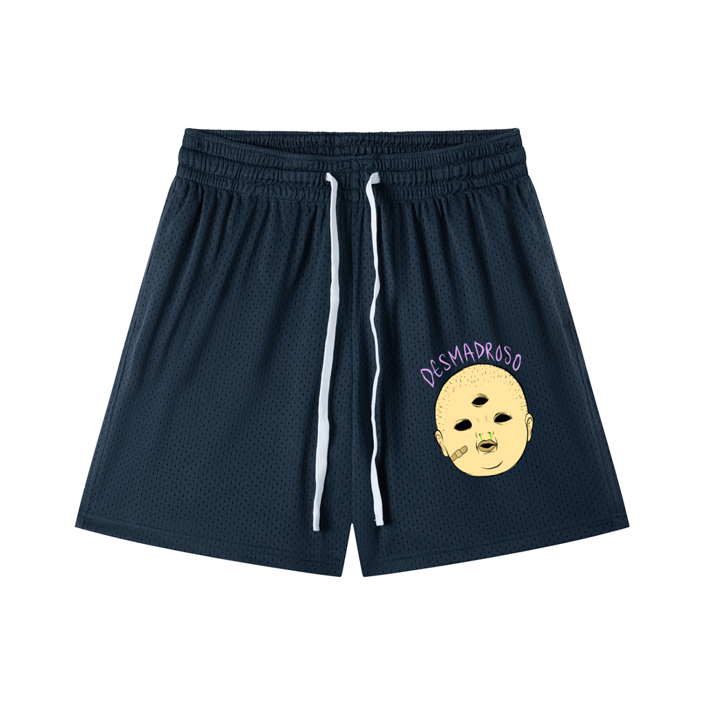 Mesh Drawstring “MOCOZO” Shorts