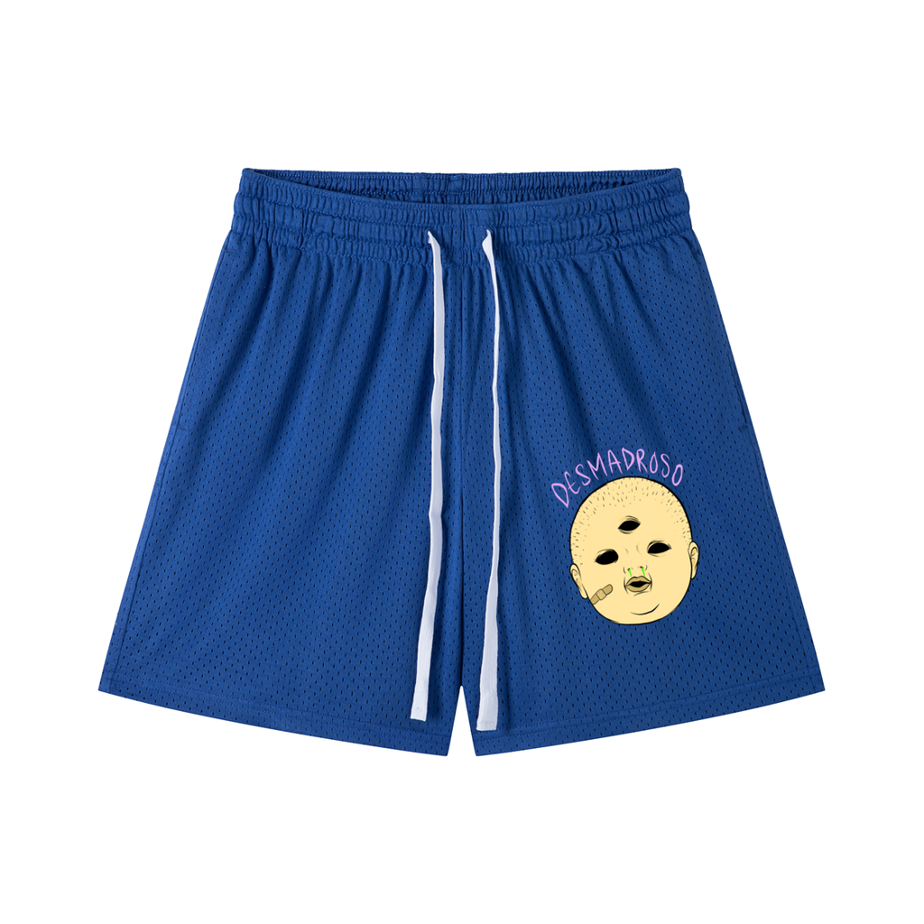 Mesh Drawstring “MOCOZO” Shorts