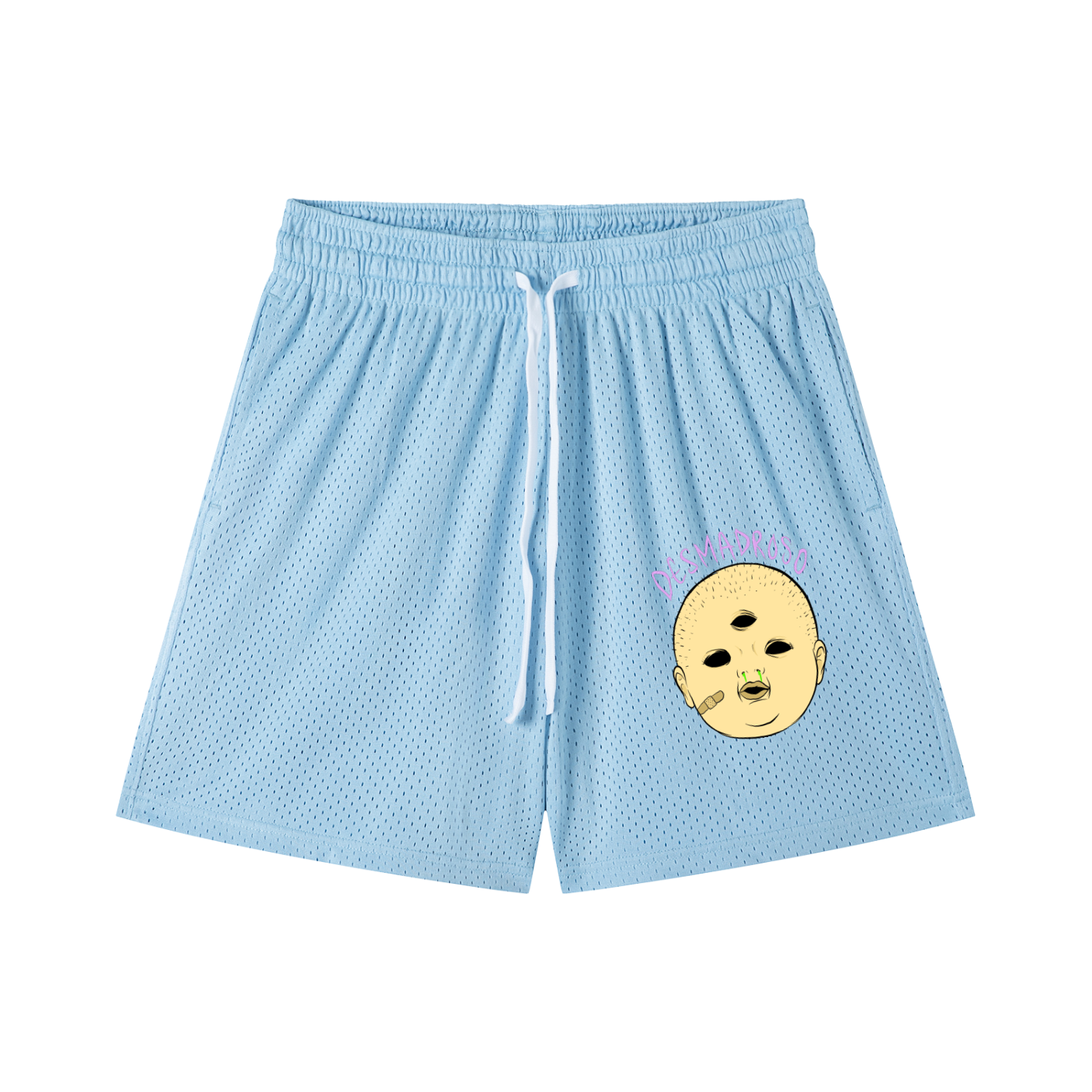 Mesh Drawstring “MOCOZO” Shorts
